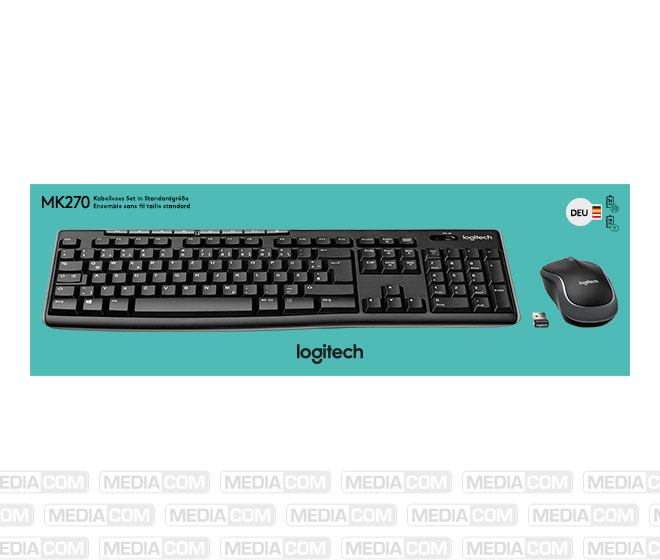 Tastatur/Maus Set MK270, Wireless, schwarz