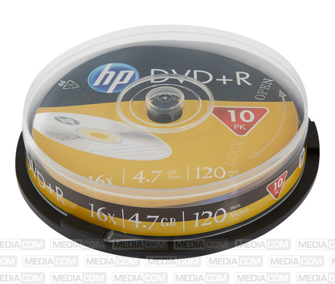 DVD+R 4.7GB/120Min/16x Cakebox (10 Disc)