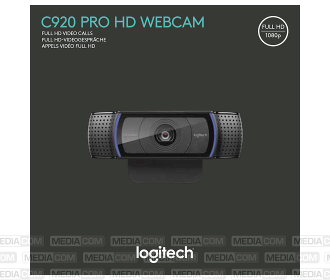 Webcam C920, Full HD 1080p, schwarz