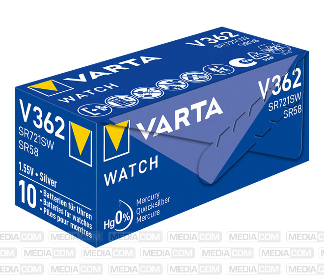 Batterie Silver Oxide, Knopfzelle, 362, SR58, 1.55V