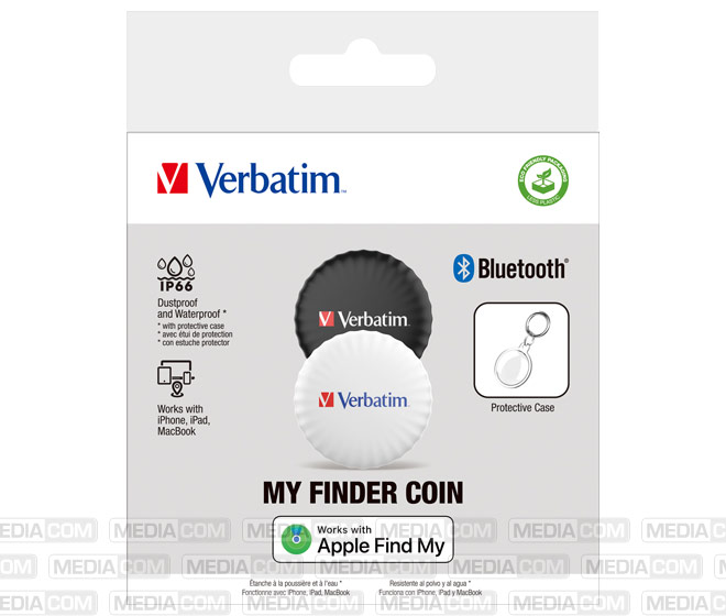 Tracker, My Finder Coin, MYFC-02BW, schwarz-weiss