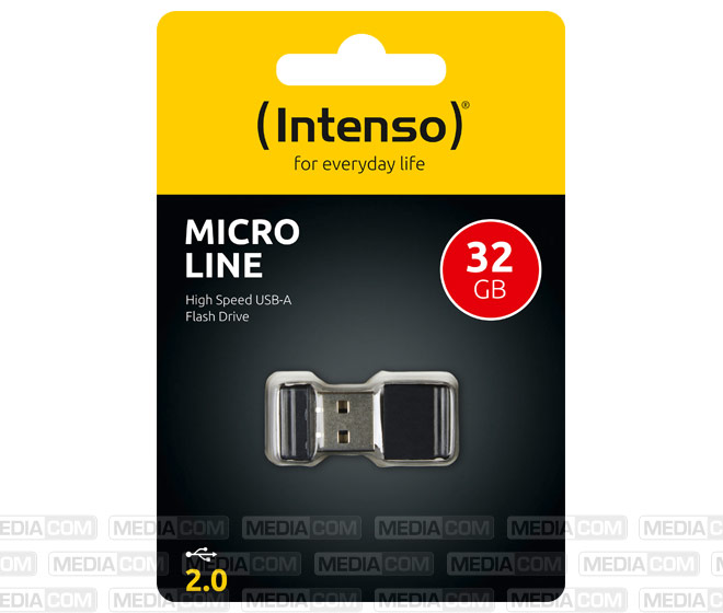 USB 2.0 Stick 32GB, Micro Line, schwarz