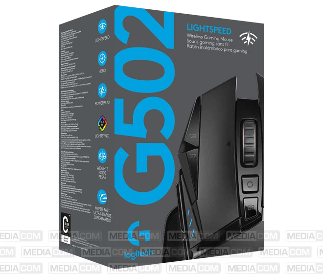 Gaming Maus G502, Lightspeed, Wireless, schwarz
