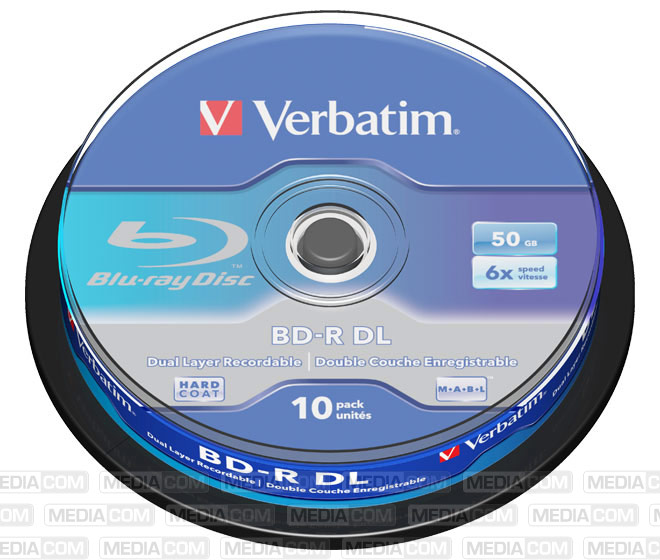 BD-R DL 50GB/1-6x Cakebox (10 Disc) BD-R DL 50GB/1-6x Cakebox (10 Disc)