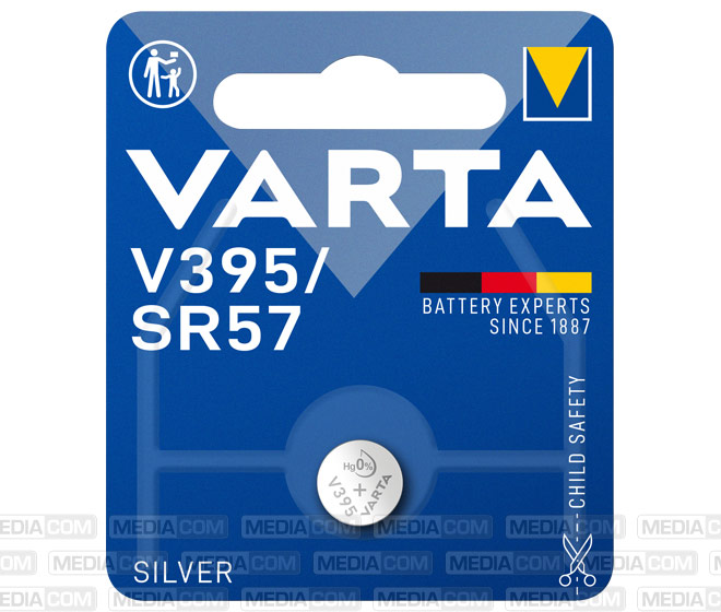 Batterie Silver Oxide, Knopfzelle, 395, SR57, 1.55V