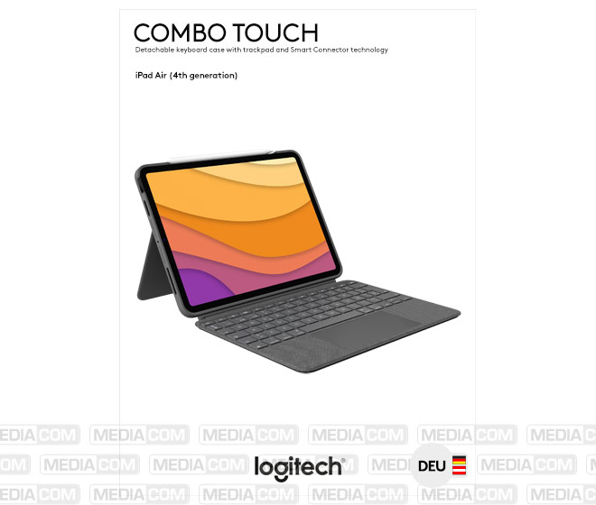 Tastatur Combo Touch, Smart Connector, grau