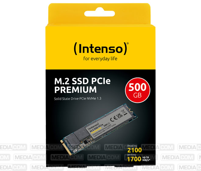 SSD 500GB, PCIe 3.0, M.2 2280, NVMe, Premium SSD 500GB, PCIe 3.0, M.2 2280, NVMe, Premium