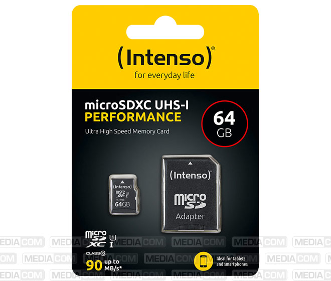 microSDXC Card 64GB, Performance, Class 10, U1