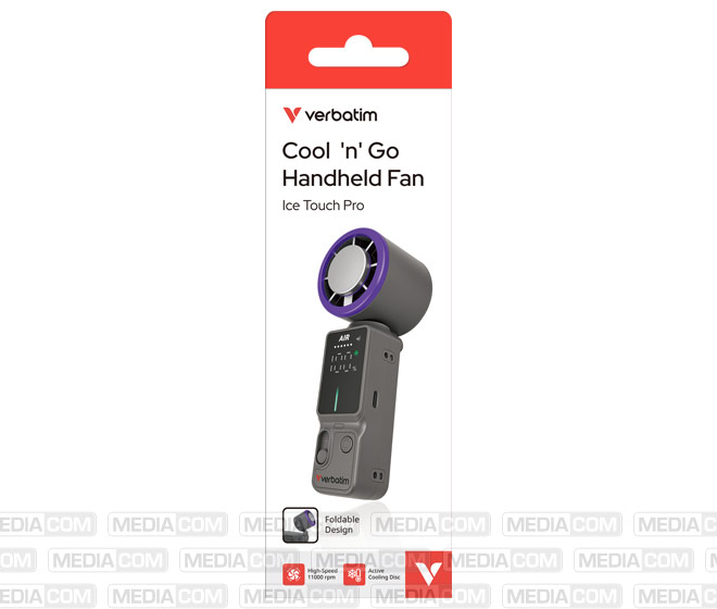 Handventilator Cool'n'Go IceTouch PRO, lila/grau
