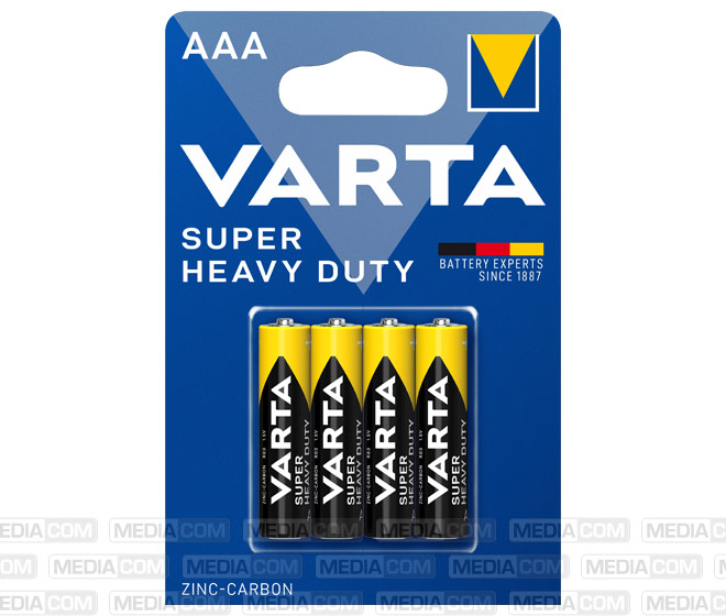Batterie Zink-Kohle, Micro, AAA, R03, 1.5V