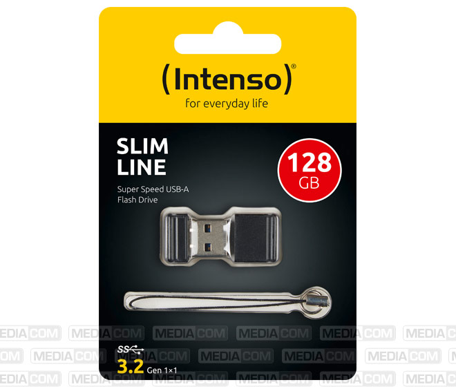 USB 3.2 Stick 128GB, Slim Line, schwarz