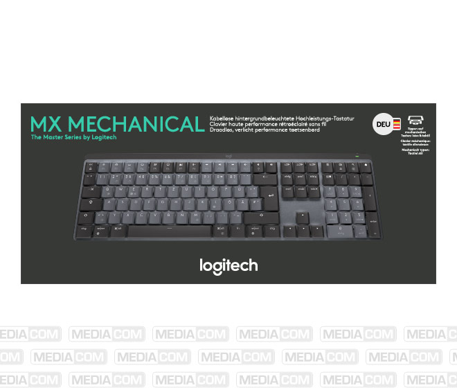 Tastatur MX Mechanical, Wireless, Bluetooth, grafit