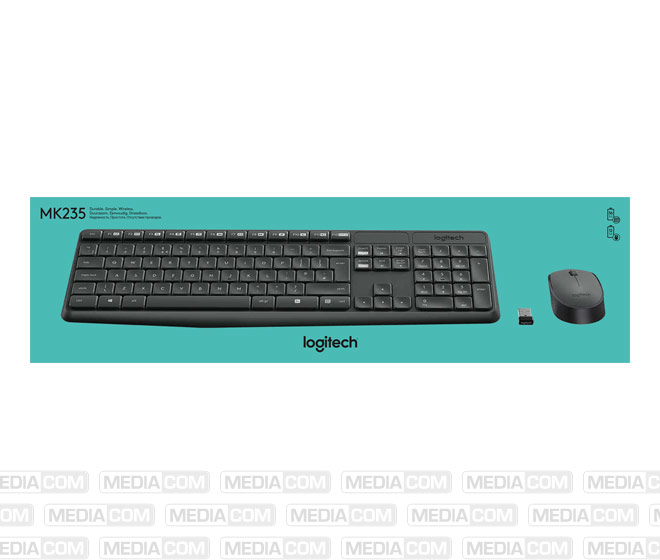 Tastatur-Maus Set MK235, Wireless, anthrazit