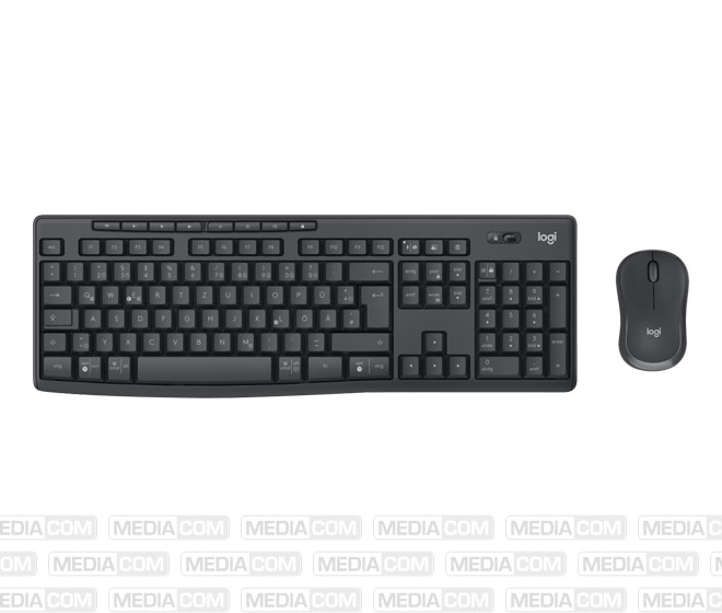 Tastatur-Maus Set MK370, Wireless, grafit