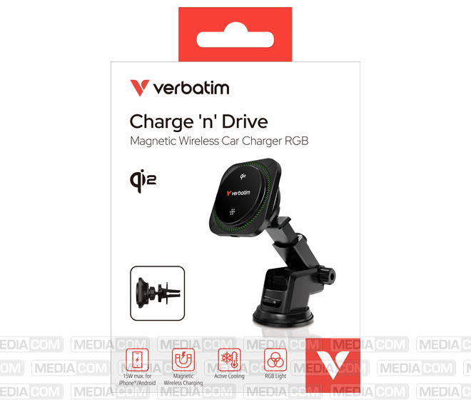 Wireless Charger, KFZ, Qi2, Magnetic, RGB, CND-01