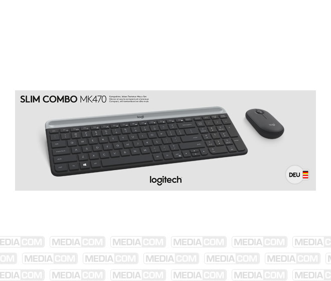 Tastatur-Maus Set MK470, Wireless, grafit